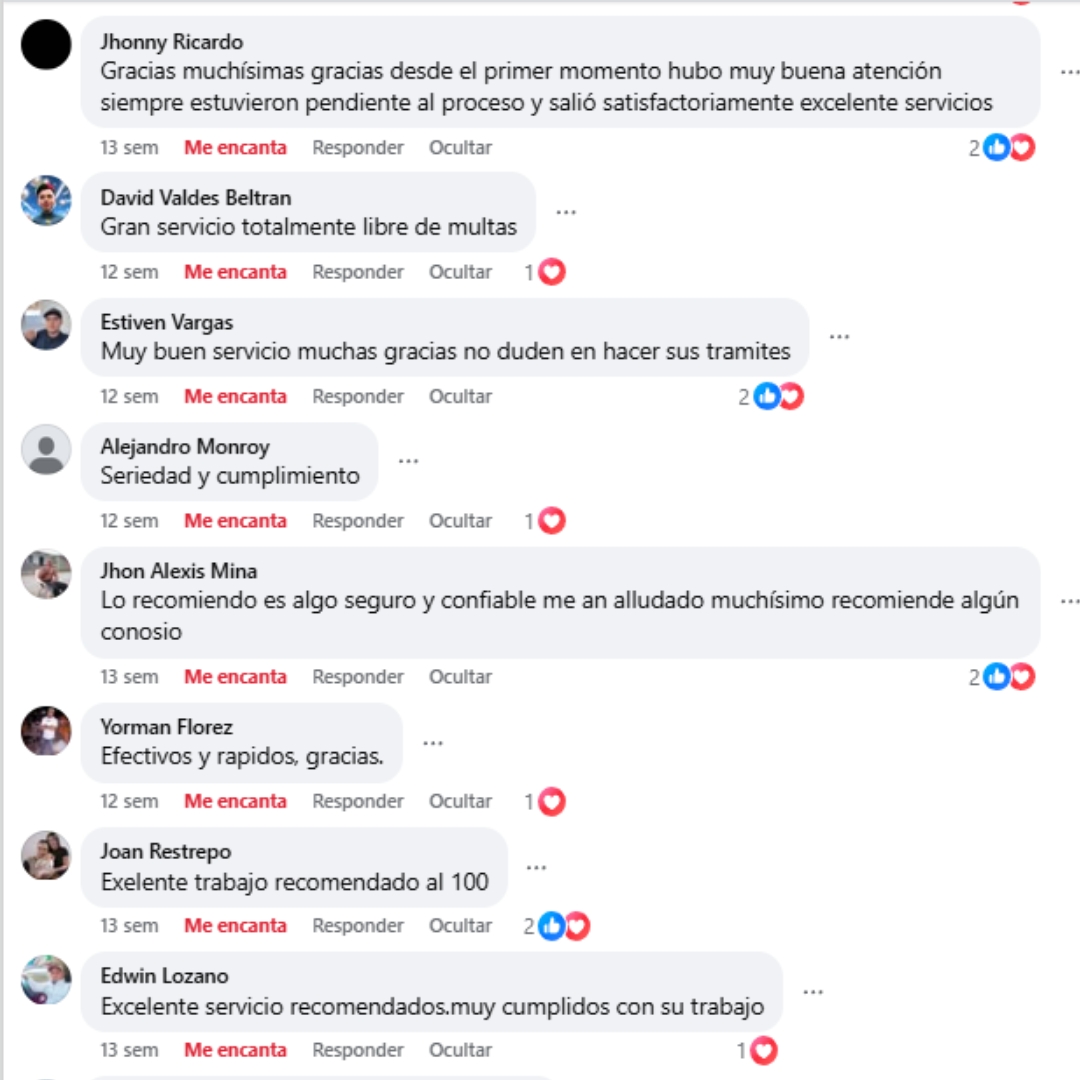Eliminación de Multas de transito